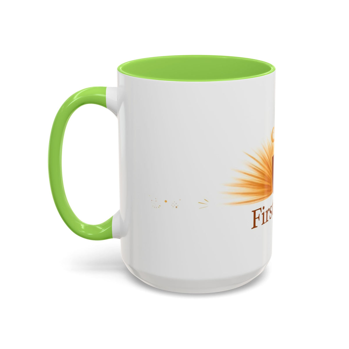 First Light color accent ceramic coffee mug — Amanda's Brew House