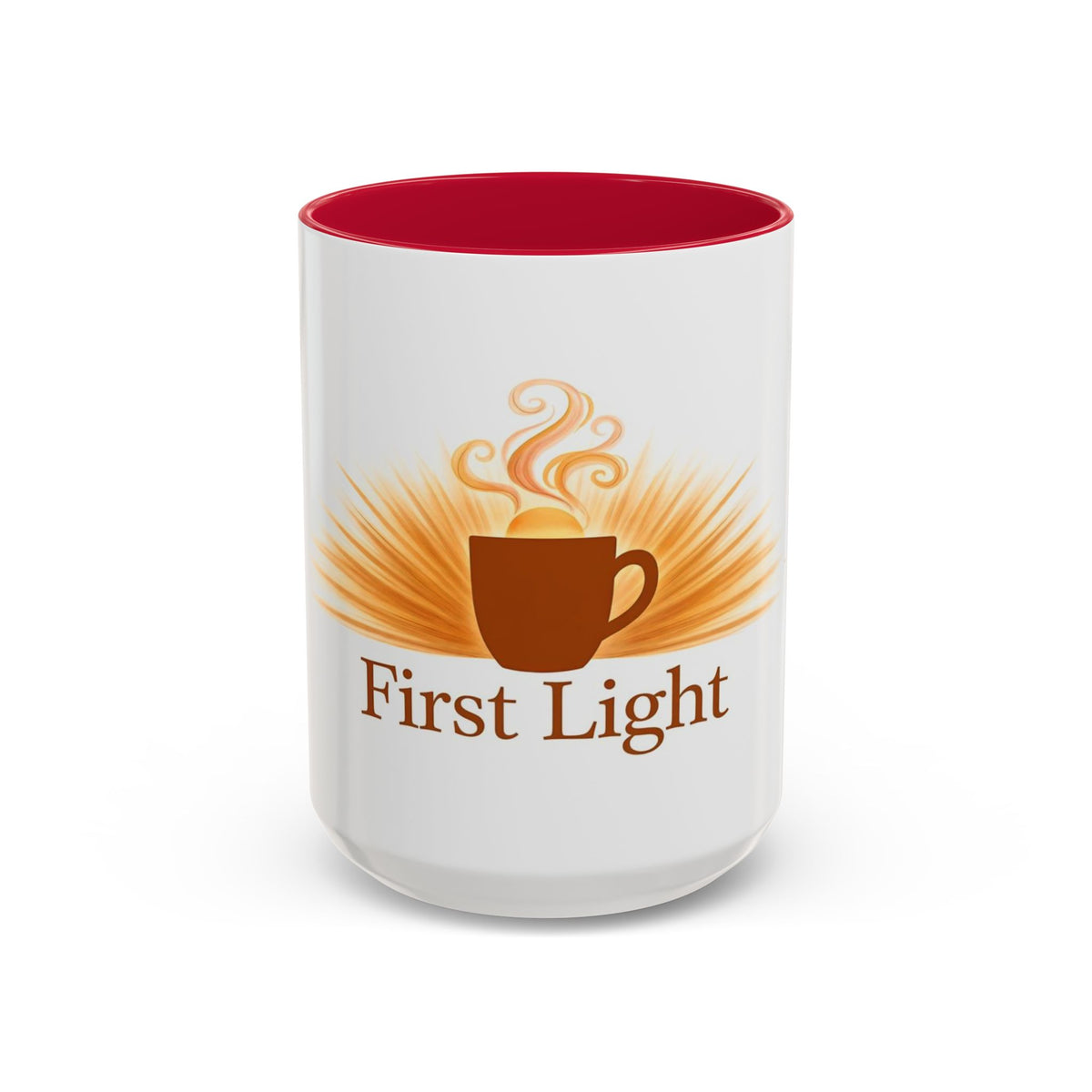 First Light color accent ceramic coffee mug — Amanda's Brew House