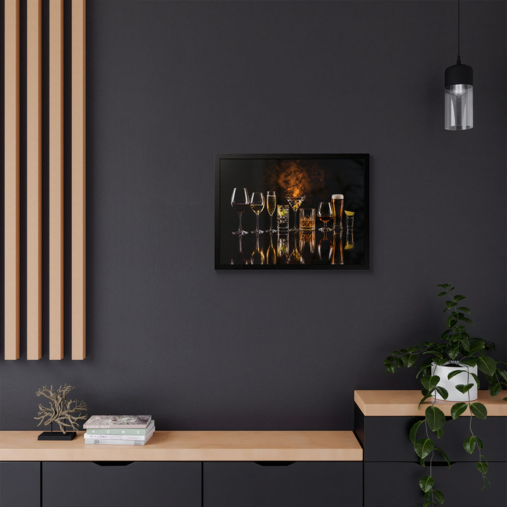 Cocktail Glasses Framed Wall Art