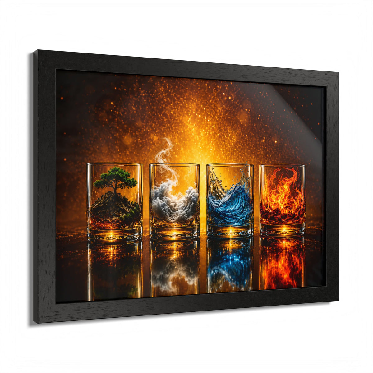 Cocktail & Spirits Glasses Framed Wall Art