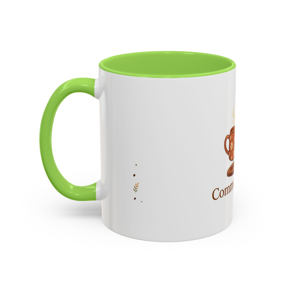 Common Ground color accent ceramic coffee mug — Amanda's Brew House