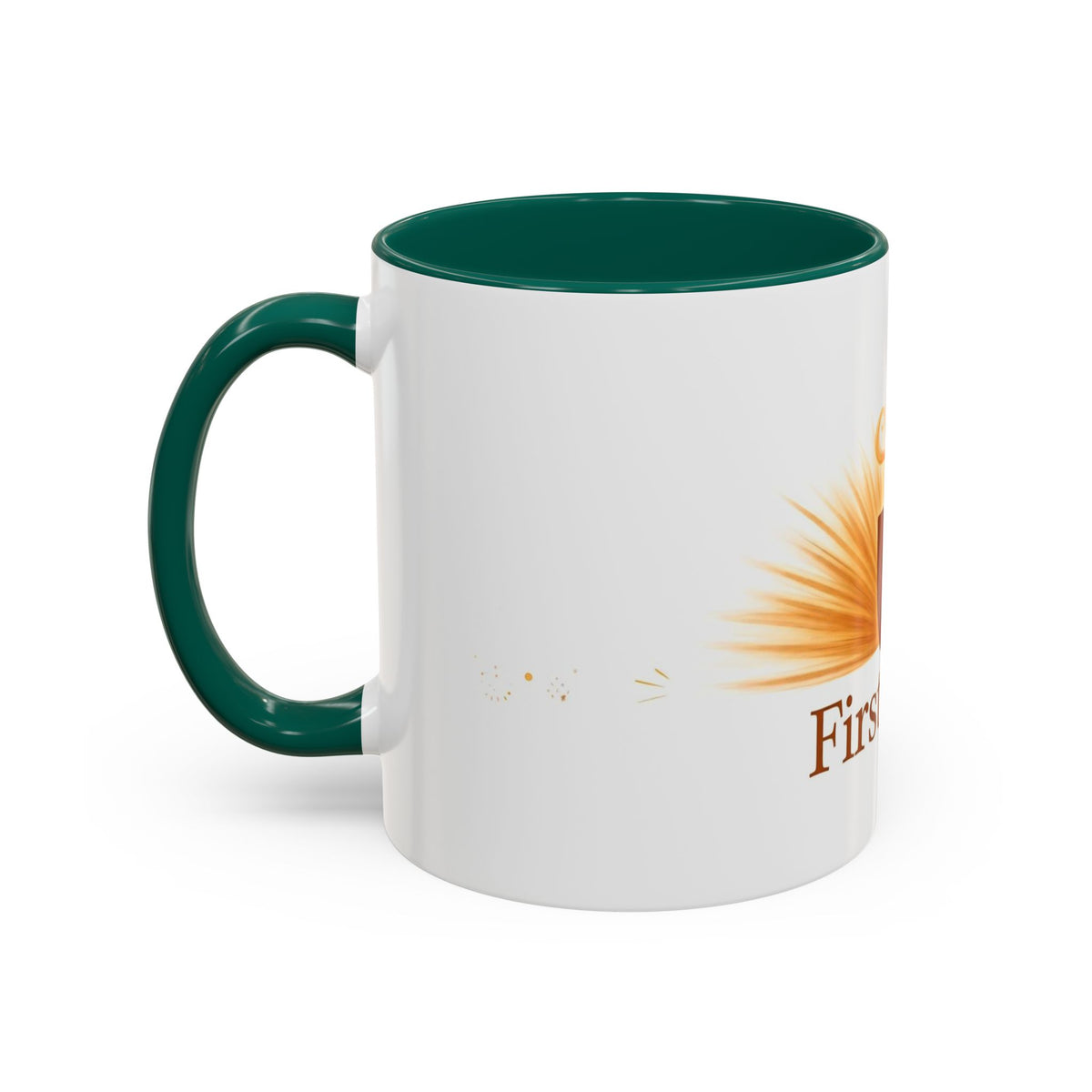 First Light color accent ceramic coffee mug — Amanda's Brew House