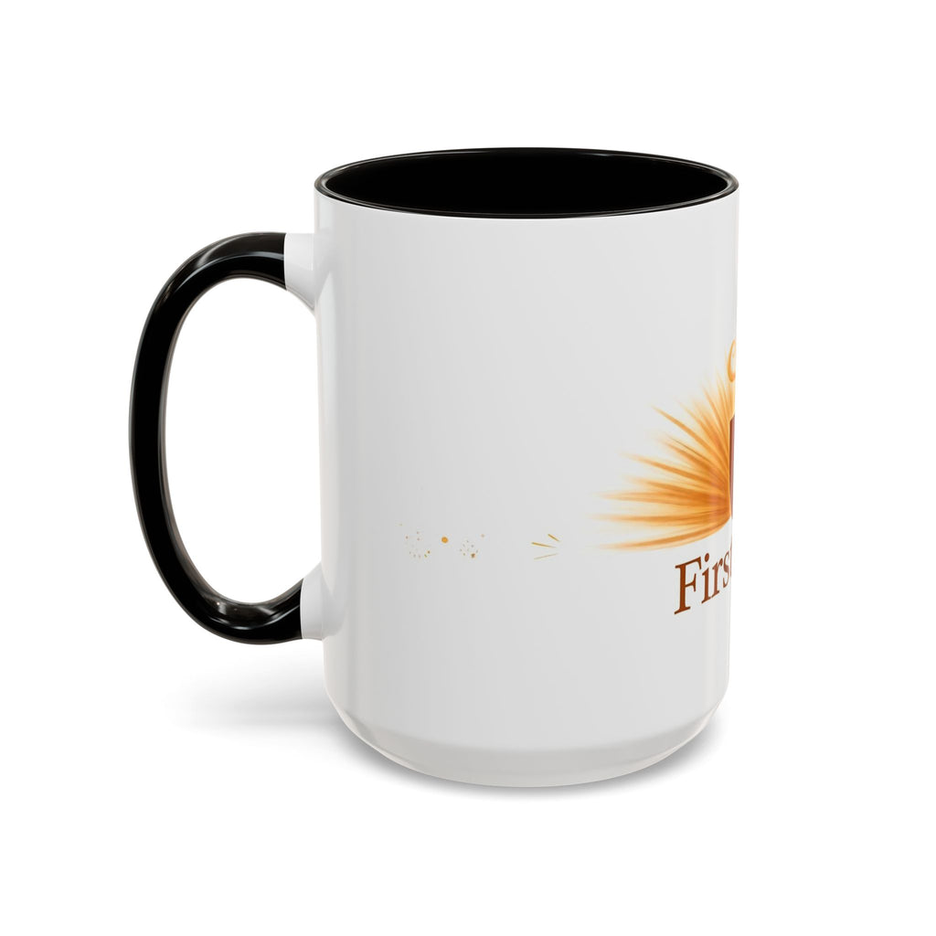 First Light color accent ceramic coffee mug — Amanda's Brew House
