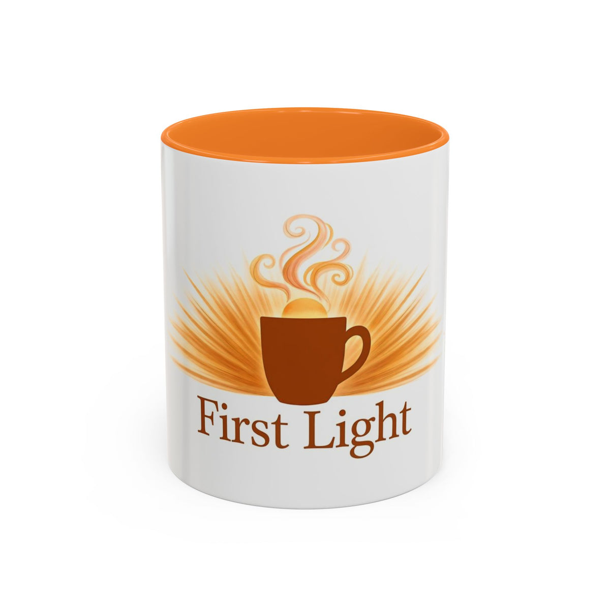 First Light color accent ceramic coffee mug — Amanda's Brew House
