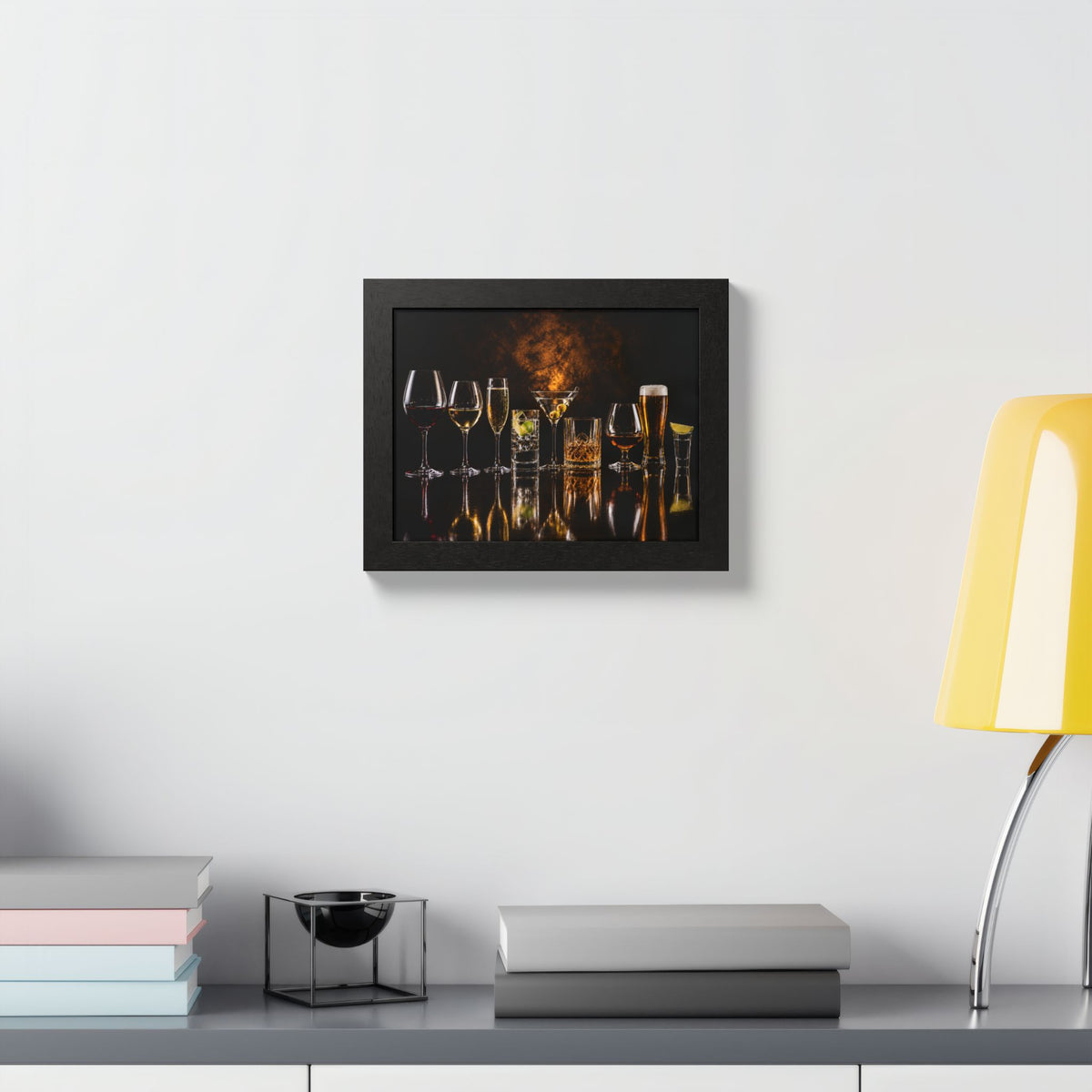 Cocktail Glasses Framed Wall Art