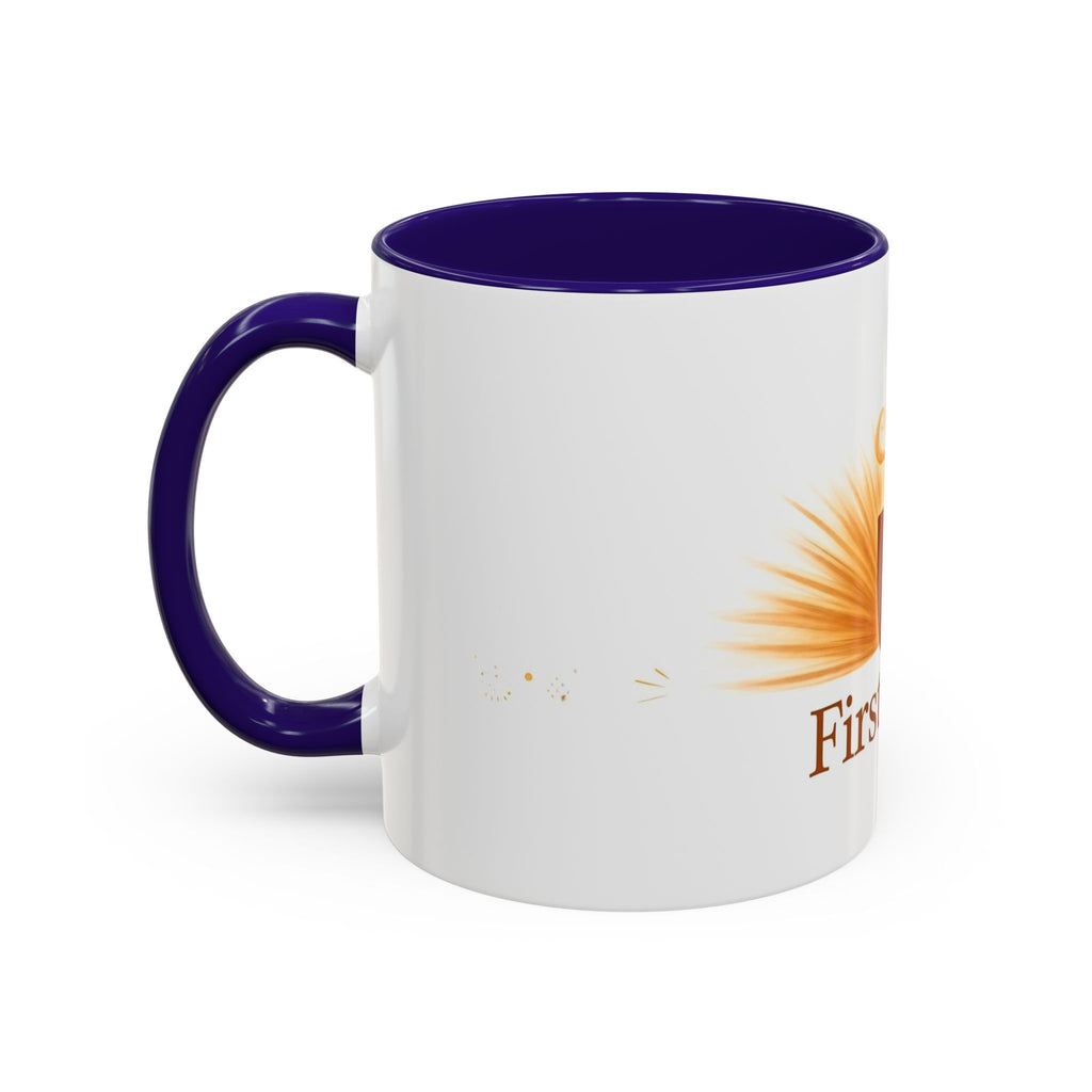 First Light color accent ceramic coffee mug — Amanda's Brew House