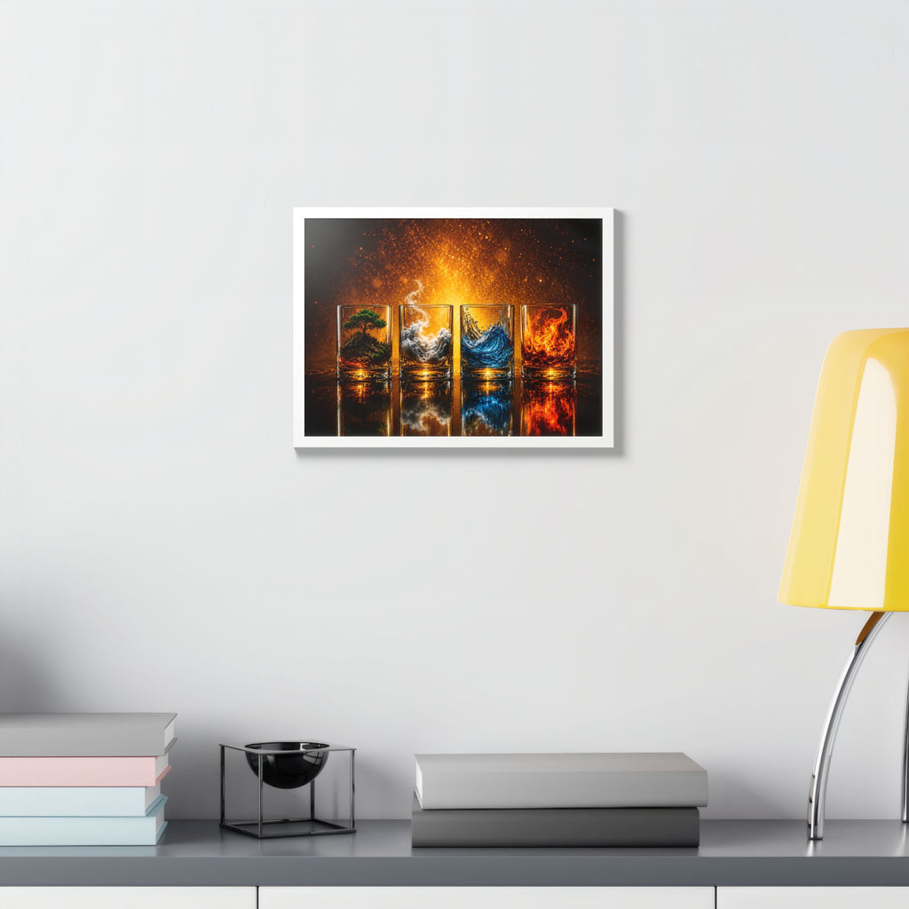 Cocktail & Spirits Glasses Framed Wall Art