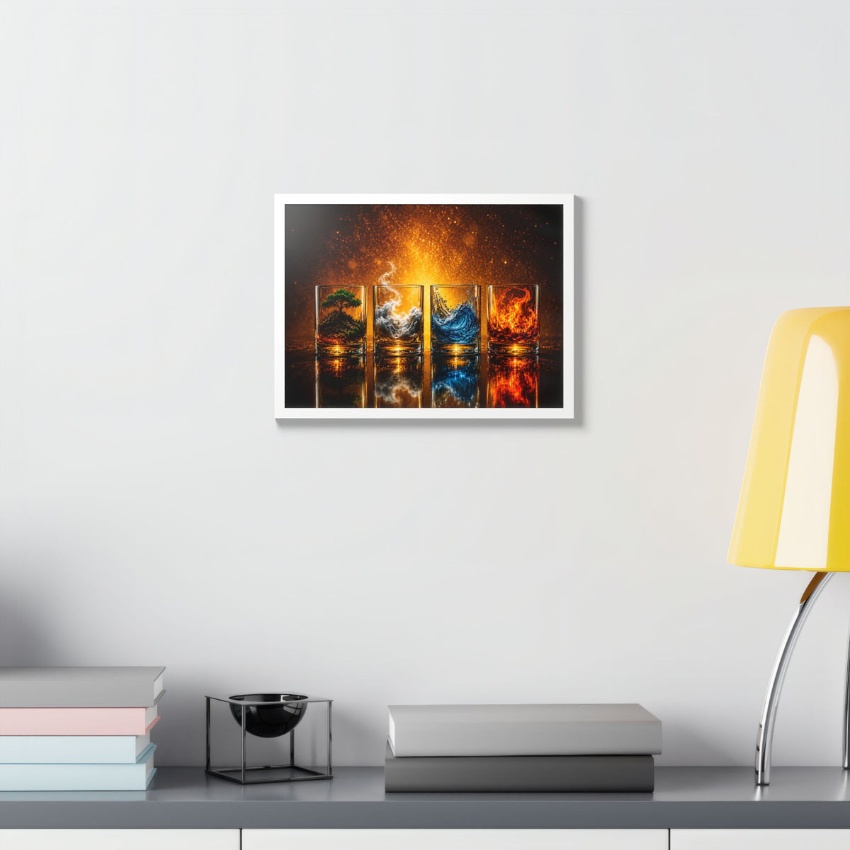 Cocktail & Spirits Glasses Framed Wall Art