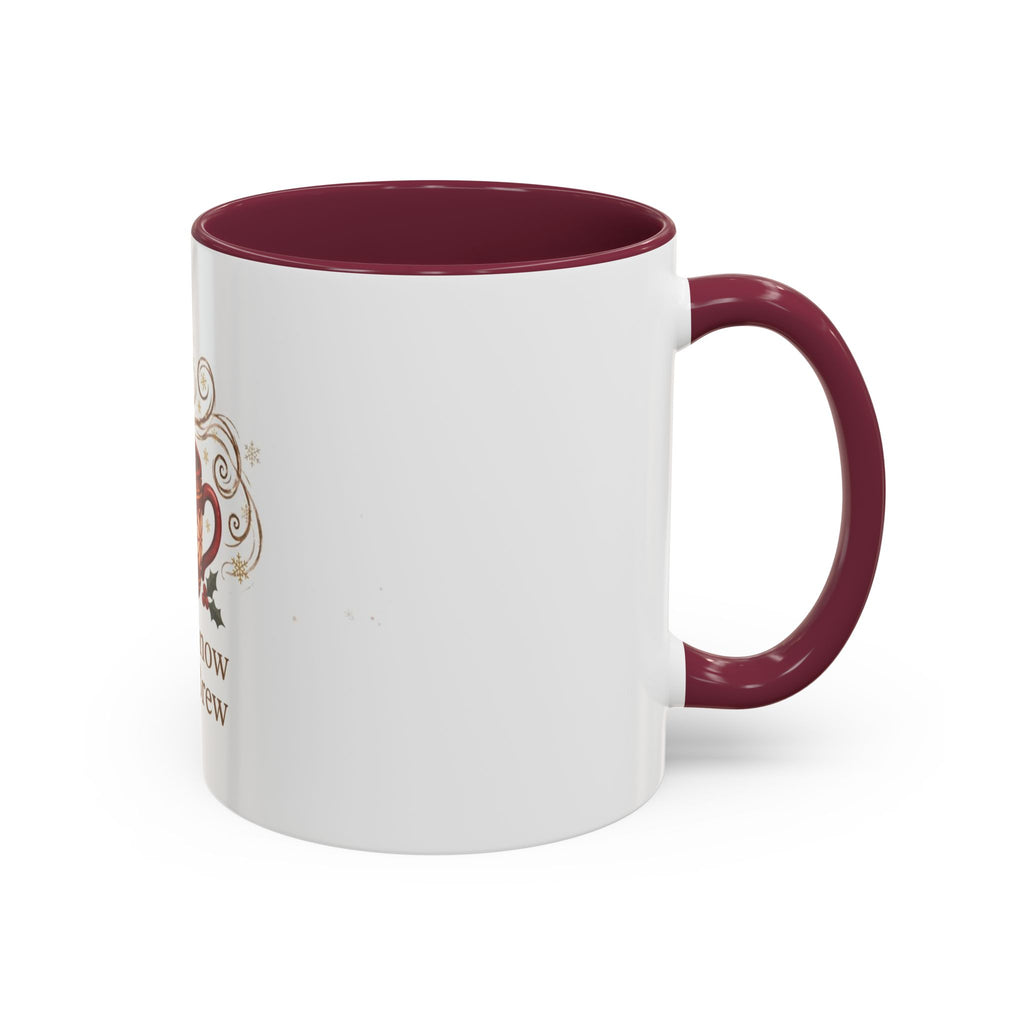 Let It Snow, Let It Brew color accent ceramic coffee mug — Amanda's Brew House