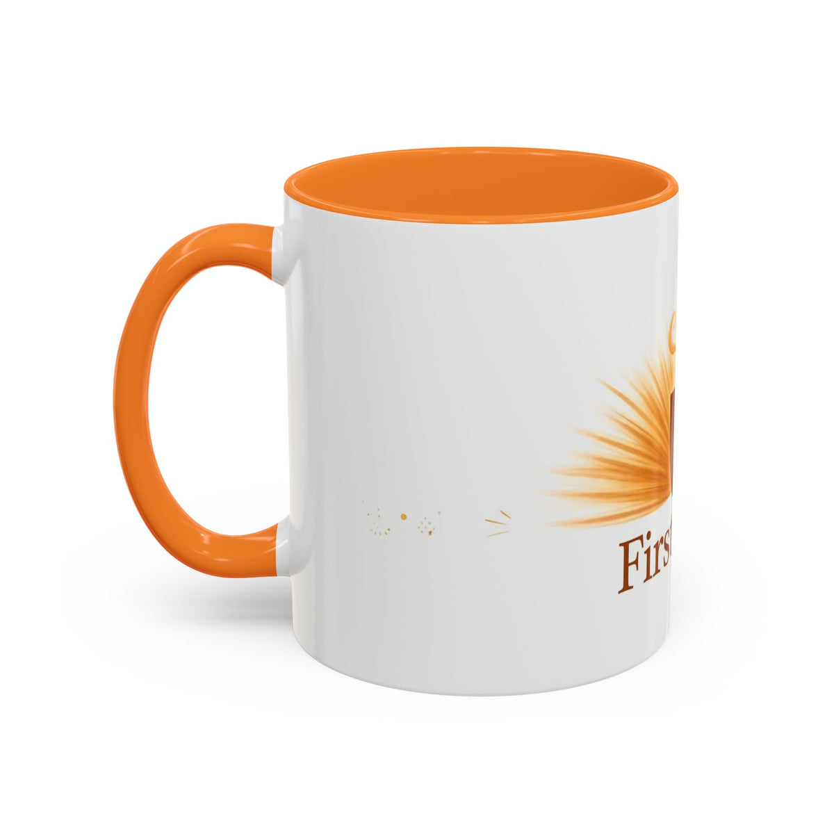 First Light color accent ceramic coffee mug — Amanda's Brew House