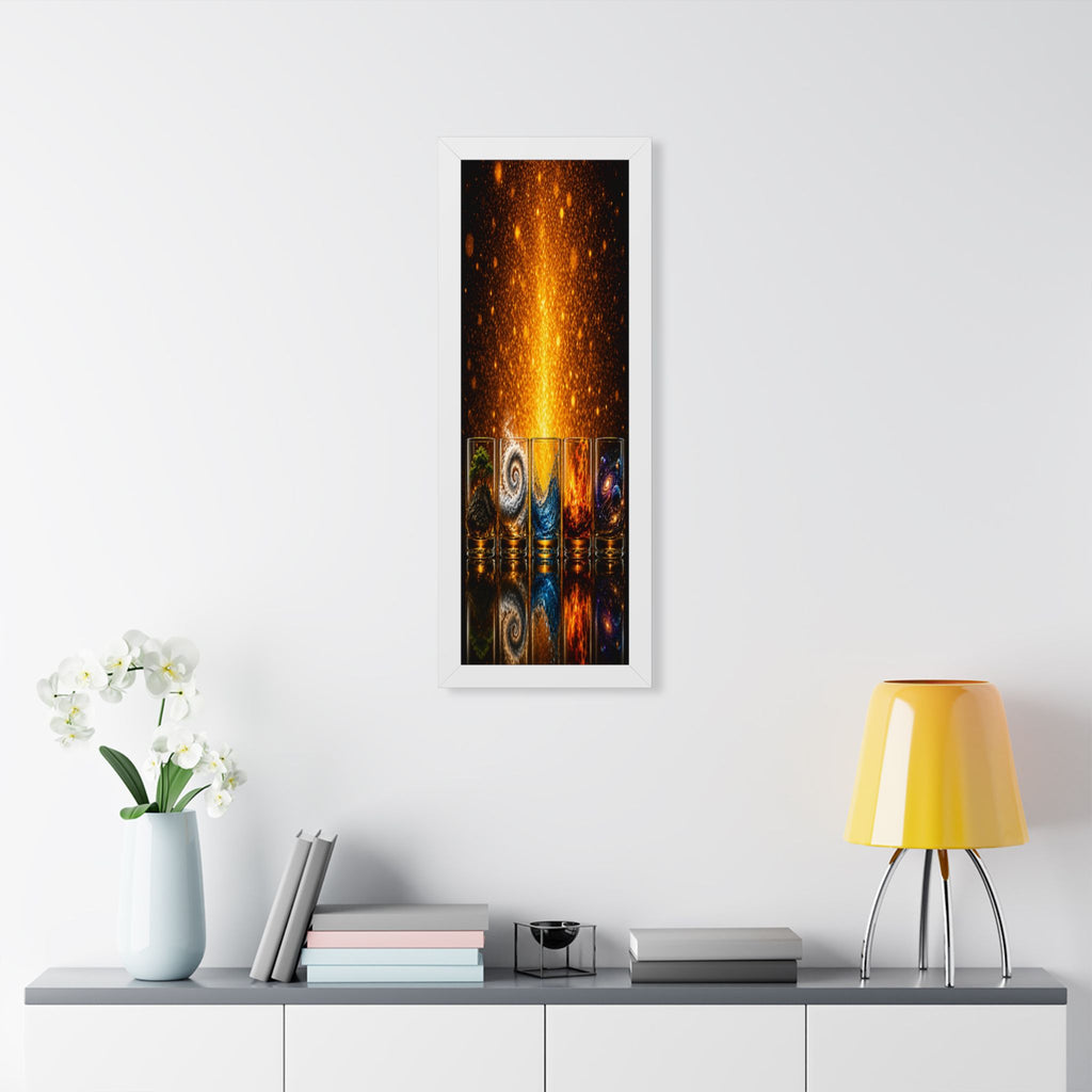 Elemental Fire Poster — Framed Vertical Wall Art