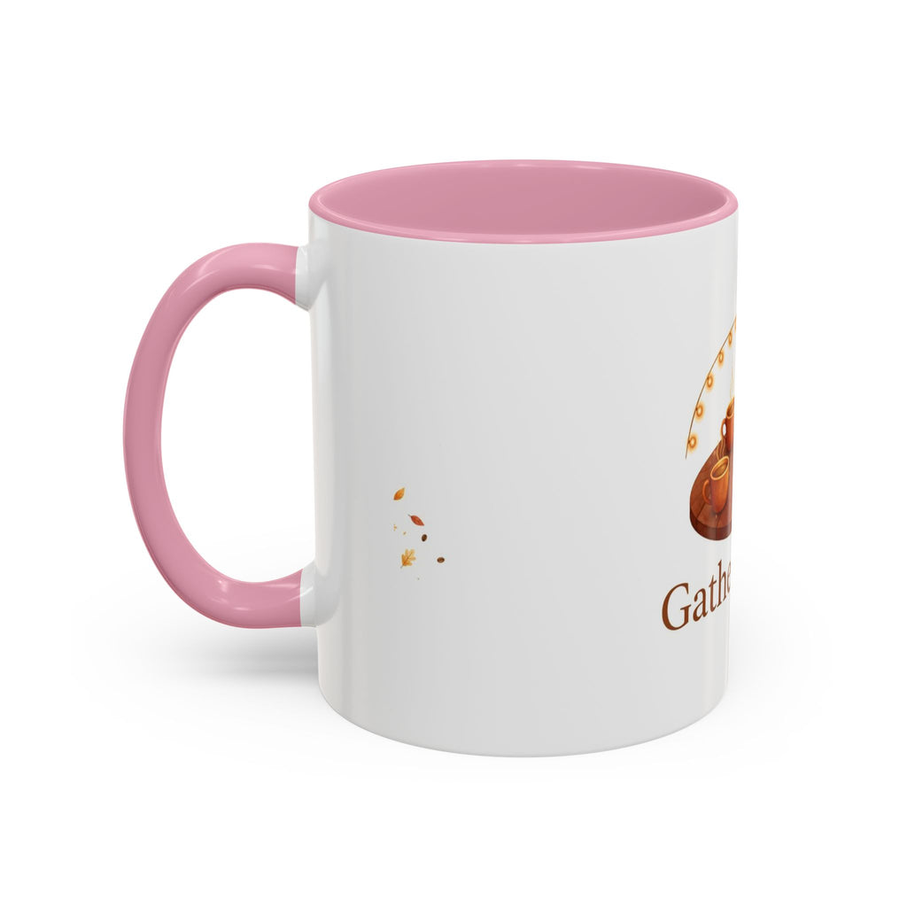 Gather Round color accent ceramic coffee mug — Amanda's Brew House