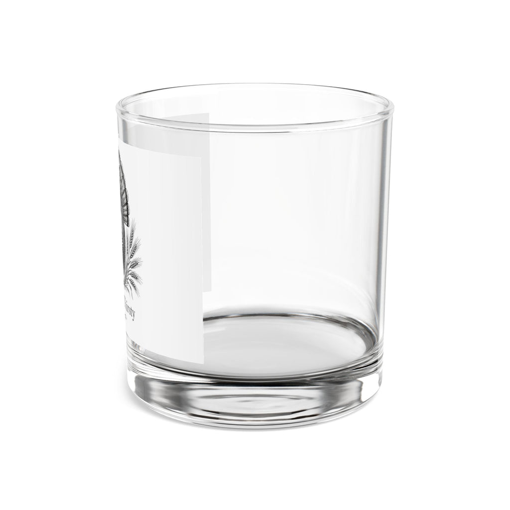 Thankful & Thirsty — Funny Thanksgiving Rocks Glass | 10oz