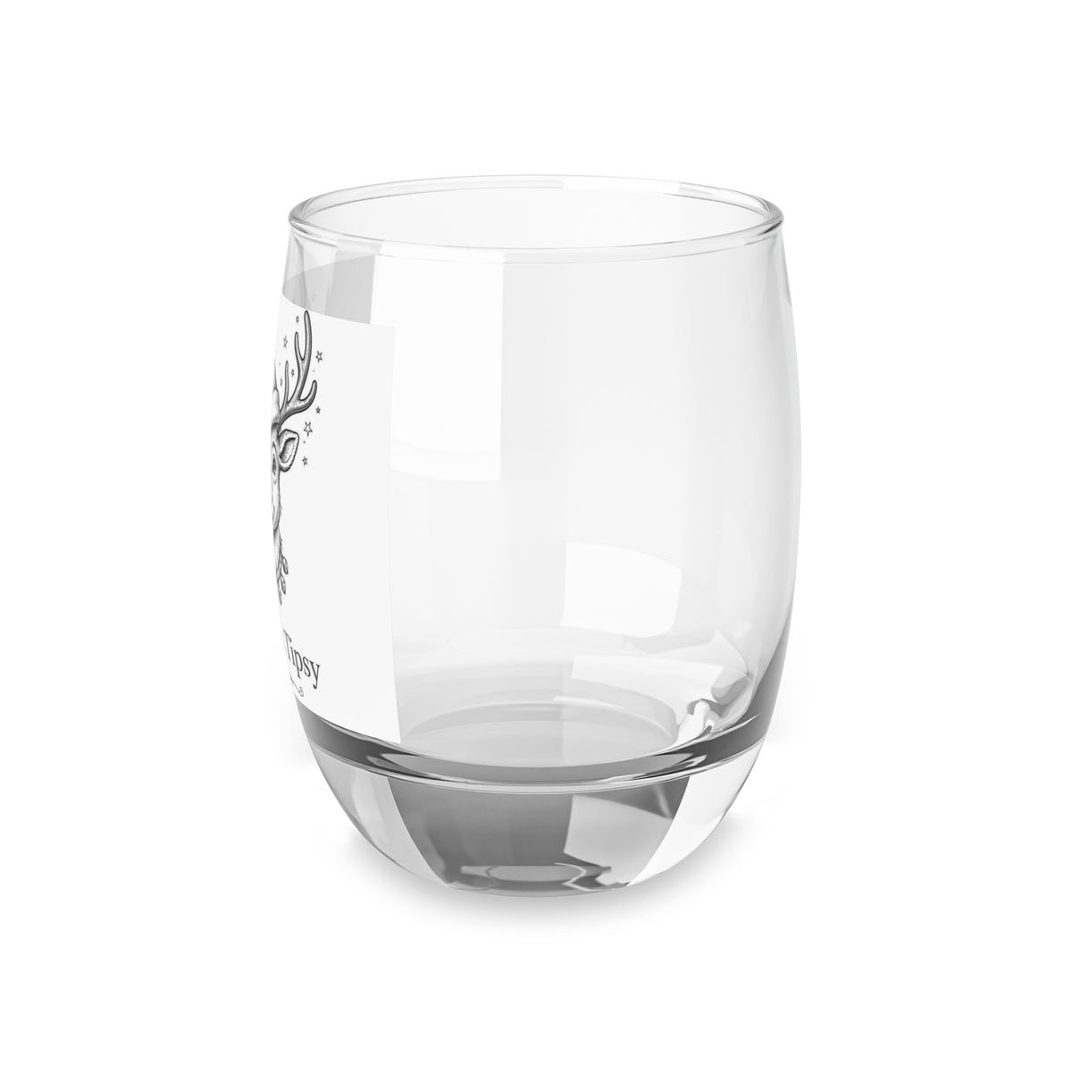 Merry & Tipsy — Funny Christmas Whiskey Glass | 6oz
