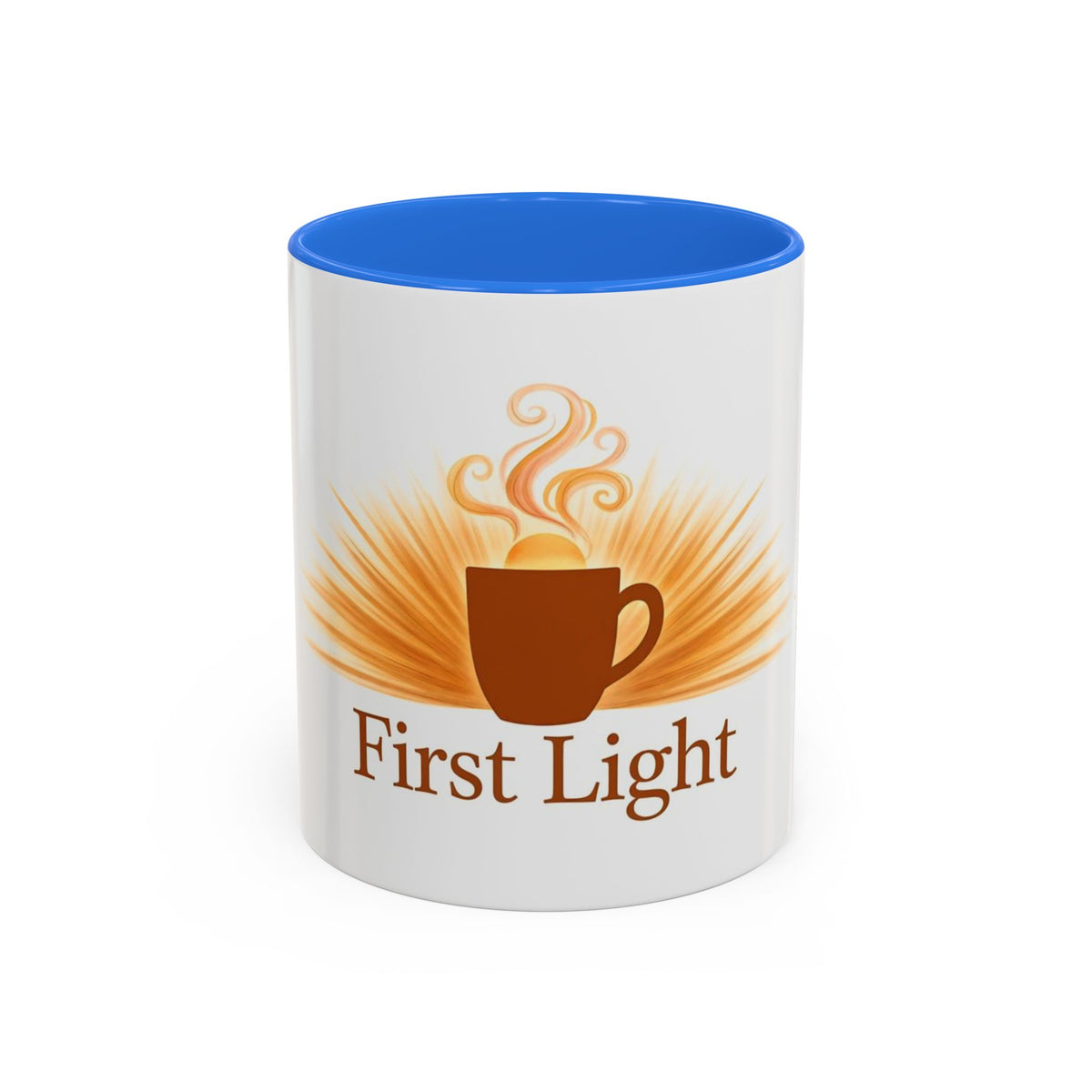 First Light color accent ceramic coffee mug — Amanda's Brew House