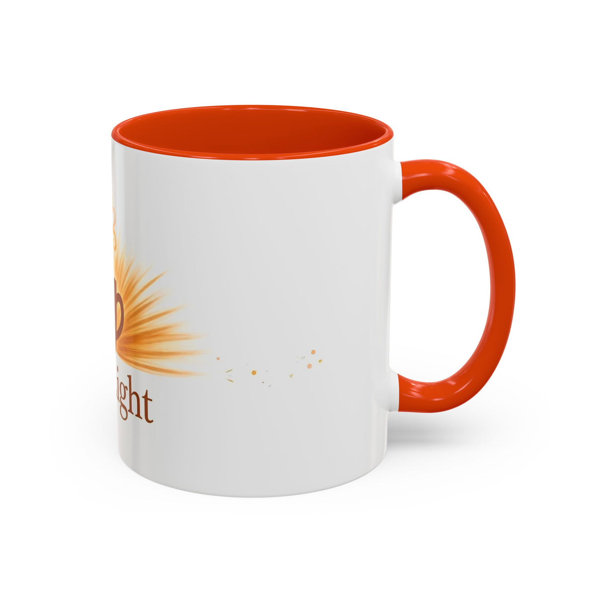 First Light color accent ceramic coffee mug — Amanda's Brew House