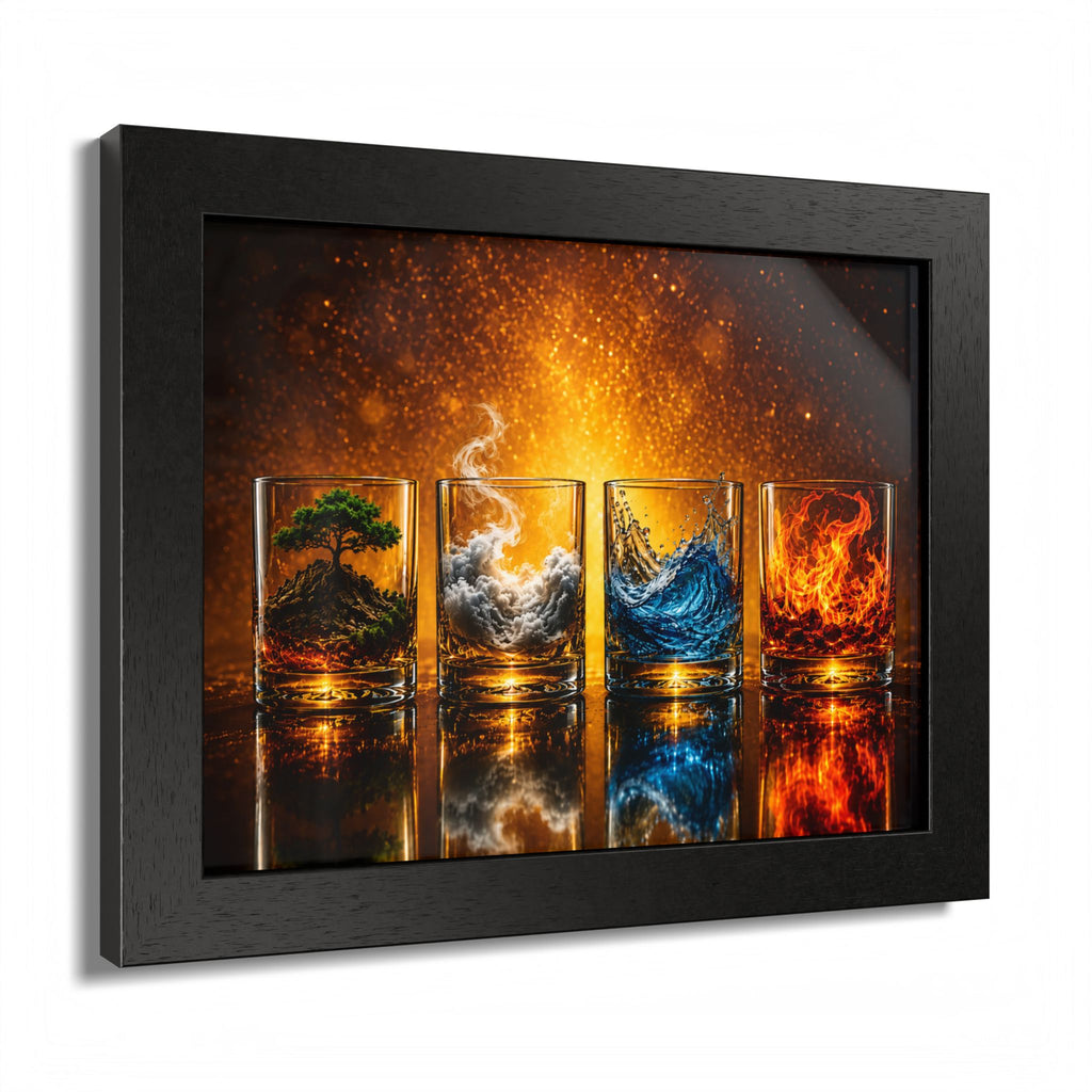 Cocktail & Spirits Glasses Framed Wall Art