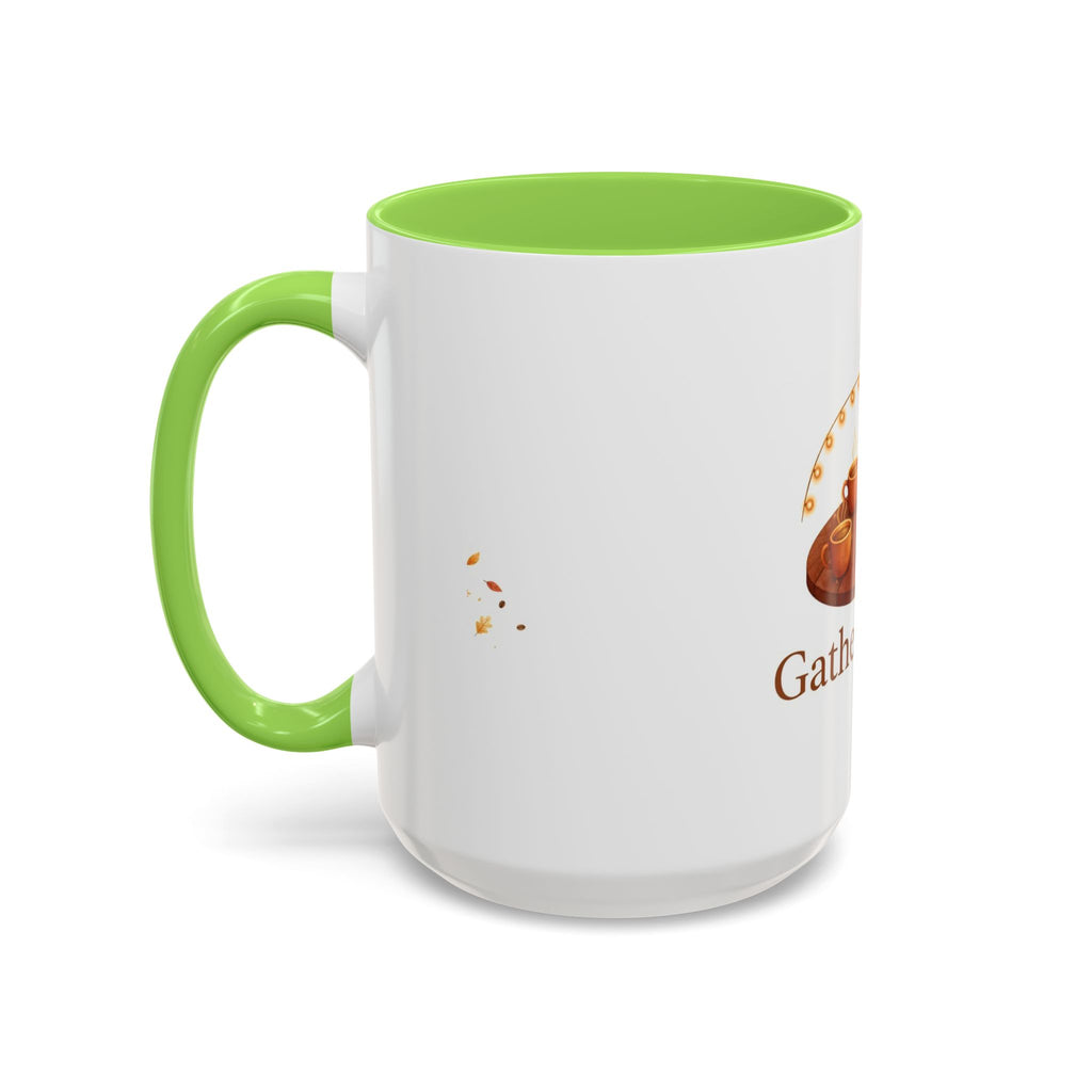 Gather Round color accent ceramic coffee mug — Amanda's Brew House