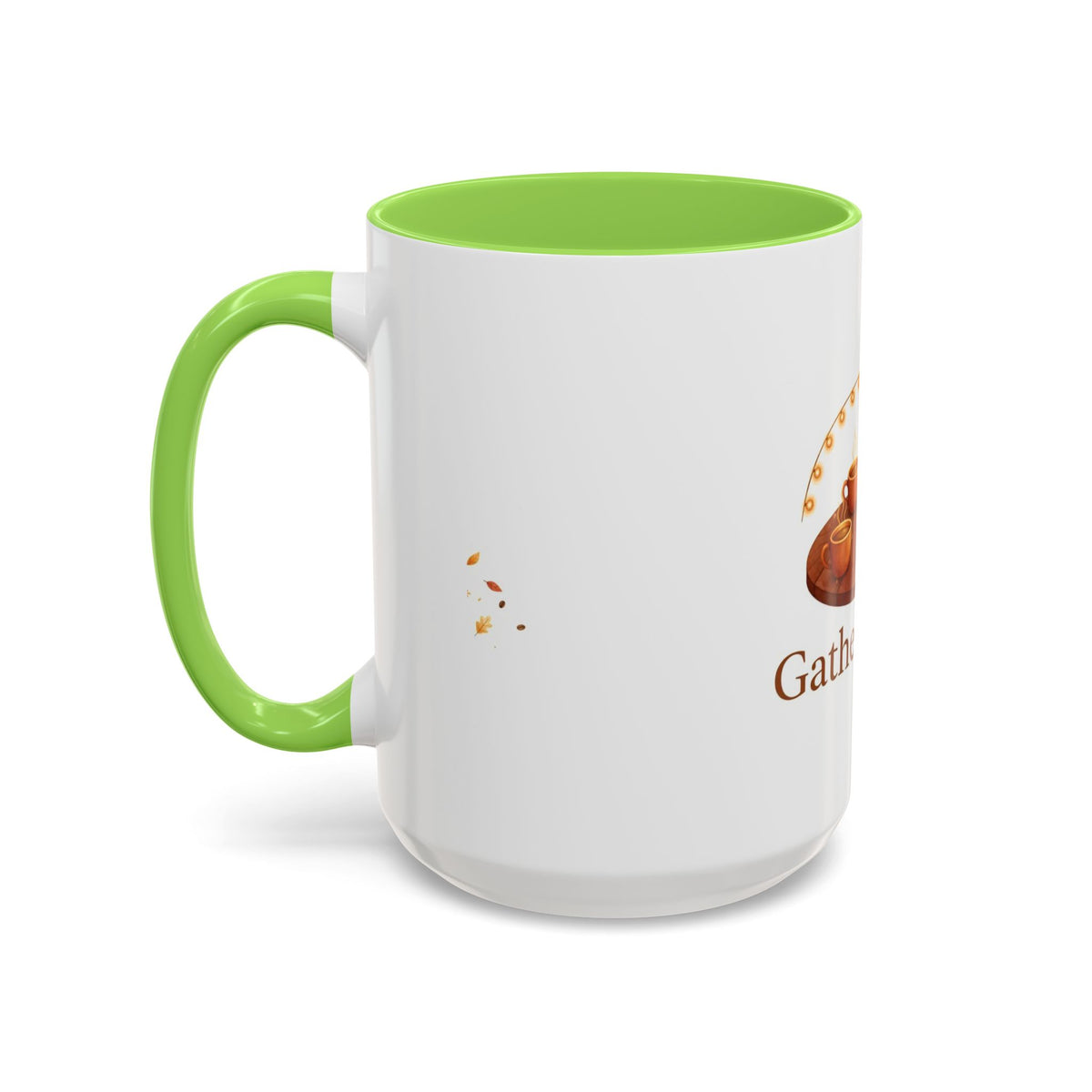 Gather Round color accent ceramic coffee mug — Amanda's Brew House