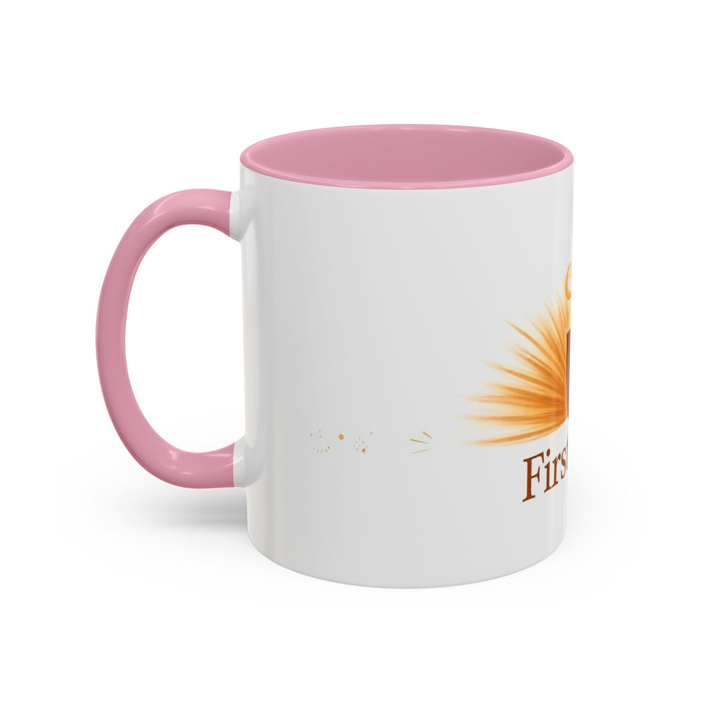 First Light color accent ceramic coffee mug — Amanda's Brew House
