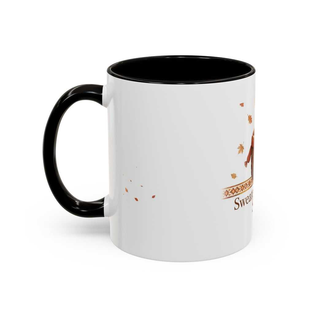 Sweater Weather Sips color accent ceramic coffee mug — Amanda's Brew House