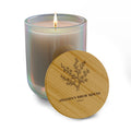 Engraved Cherry Blossom Soy Candle — 14oz Scented Spring Candle