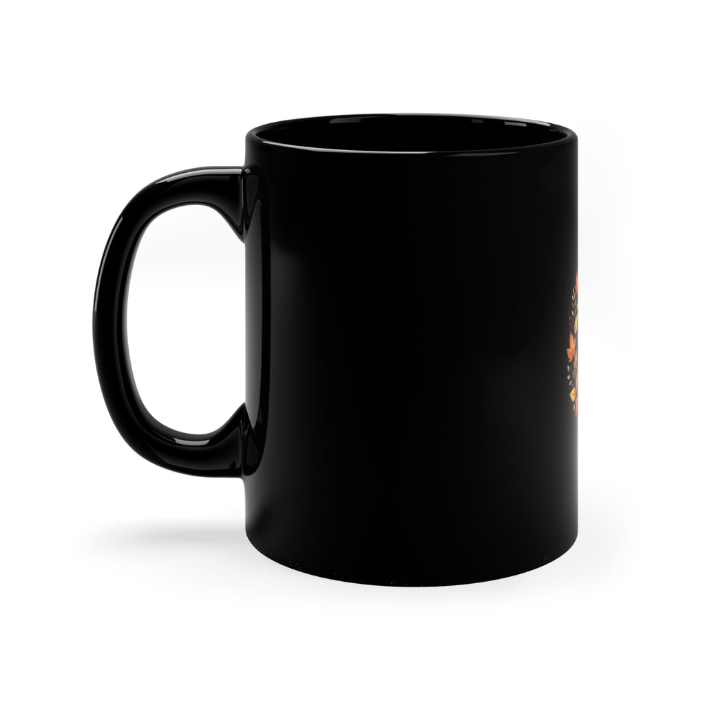 Grateful, Thankful, Blessed — Thanksgiving Coffee Mug | Black 11oz
