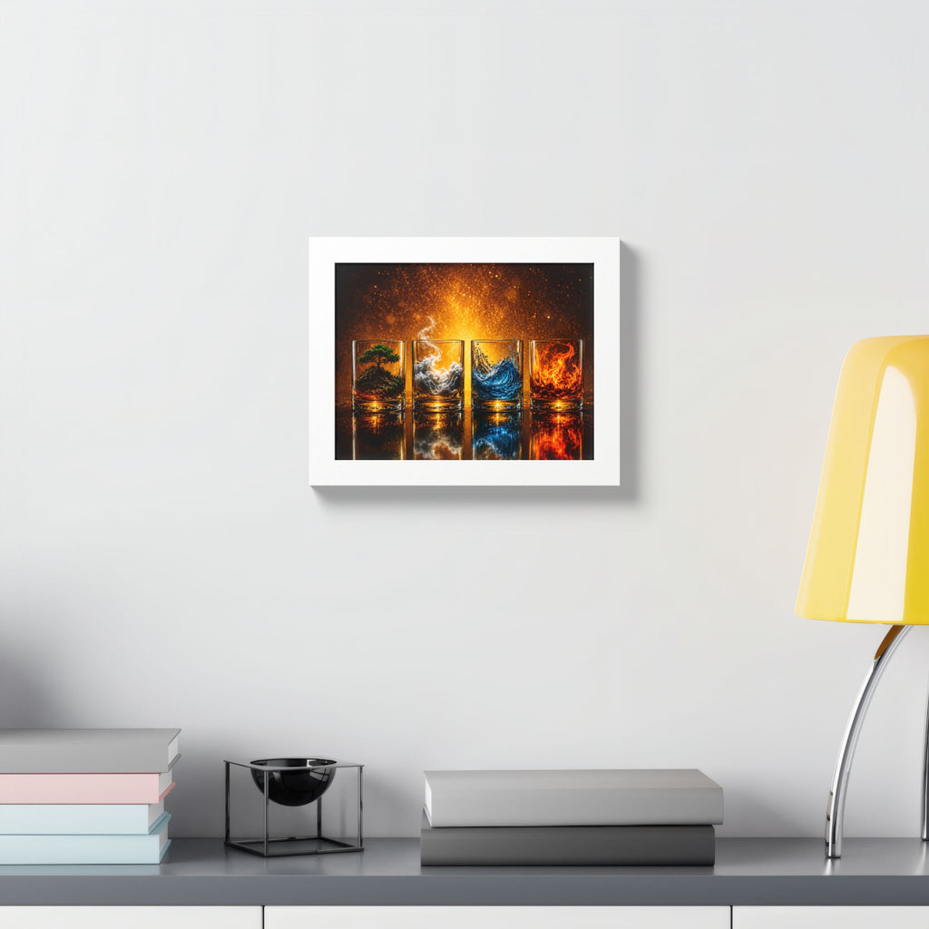 Cocktail & Spirits Glasses Framed Wall Art