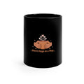 Warm Hugs in a Mug — Cozy Coffee Mug | Black 11oz Ceramic