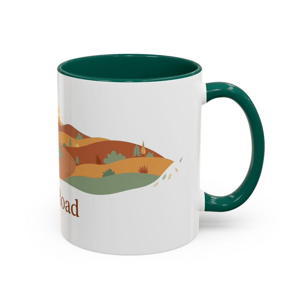 Open Road color accent ceramic coffee mug — Amanda's Brew House