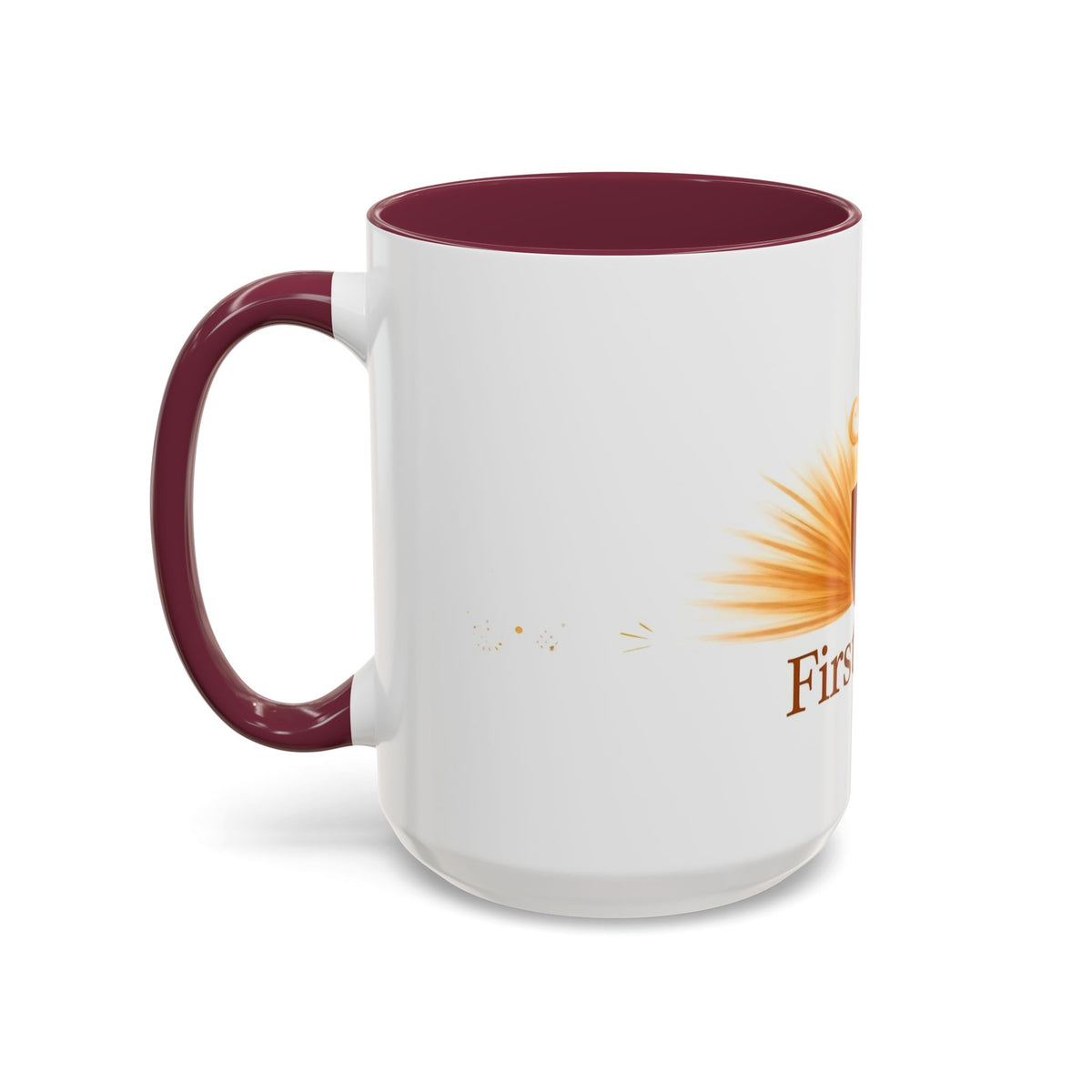 First Light color accent ceramic coffee mug — Amanda's Brew House