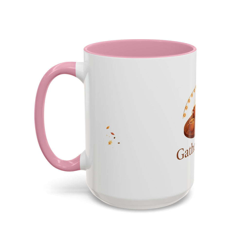 Gather Round color accent ceramic coffee mug — Amanda's Brew House