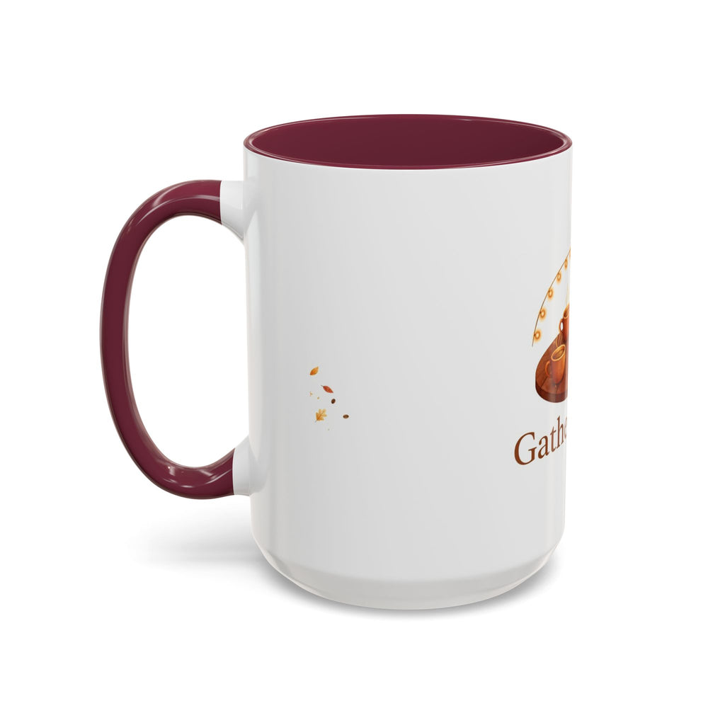 Gather Round color accent ceramic coffee mug — Amanda's Brew House