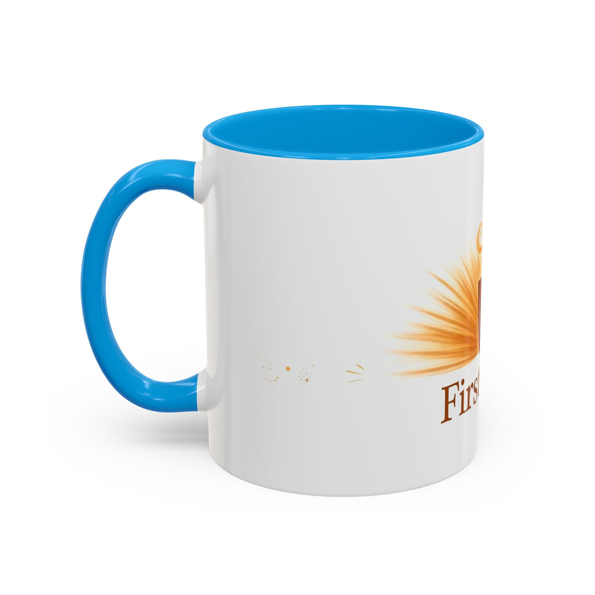 First Light color accent ceramic coffee mug — Amanda's Brew House