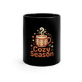 Cozy Season — Fall Coffee Mug | Black 11oz Ceramic