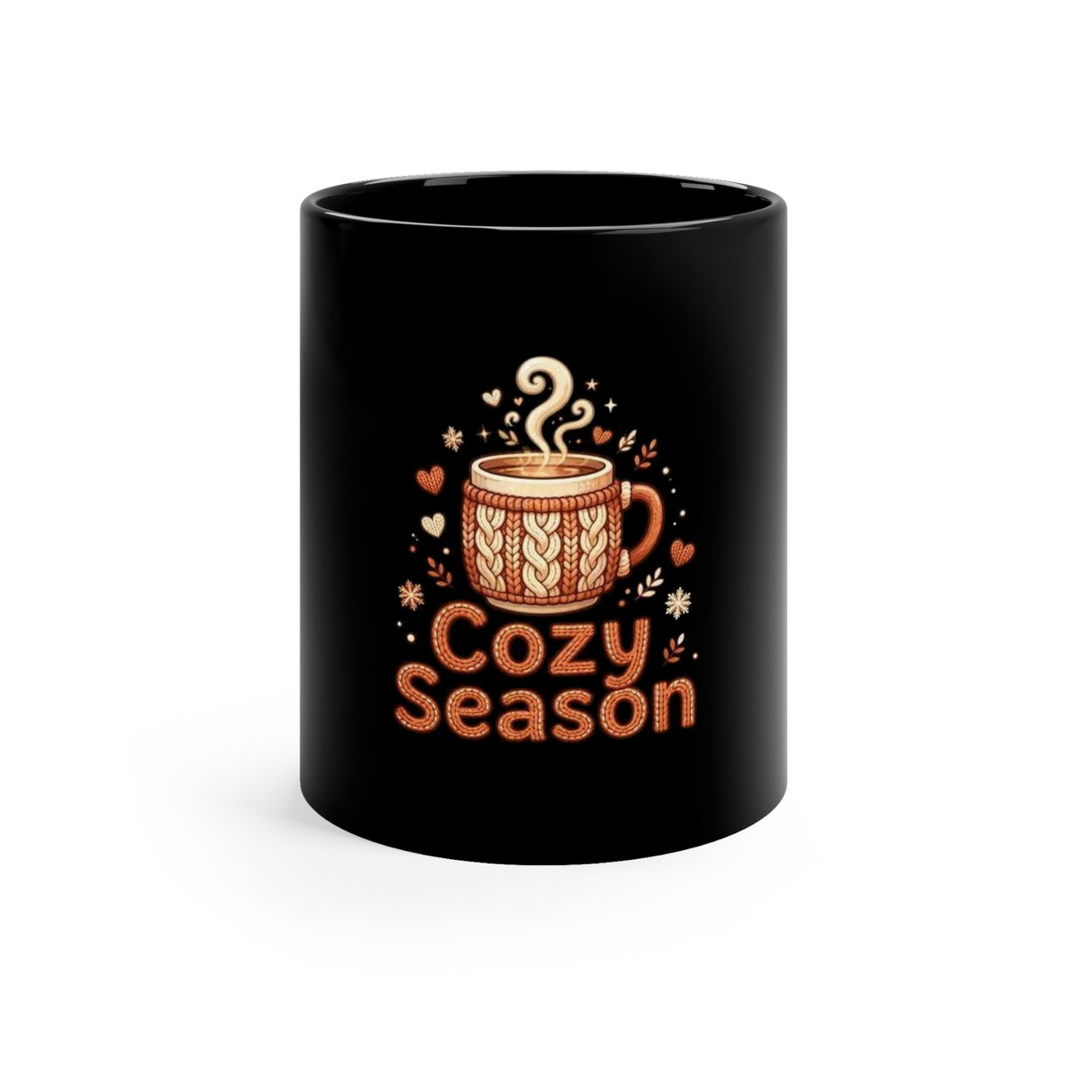 Cozy Season — Fall Coffee Mug | Black 11oz Ceramic