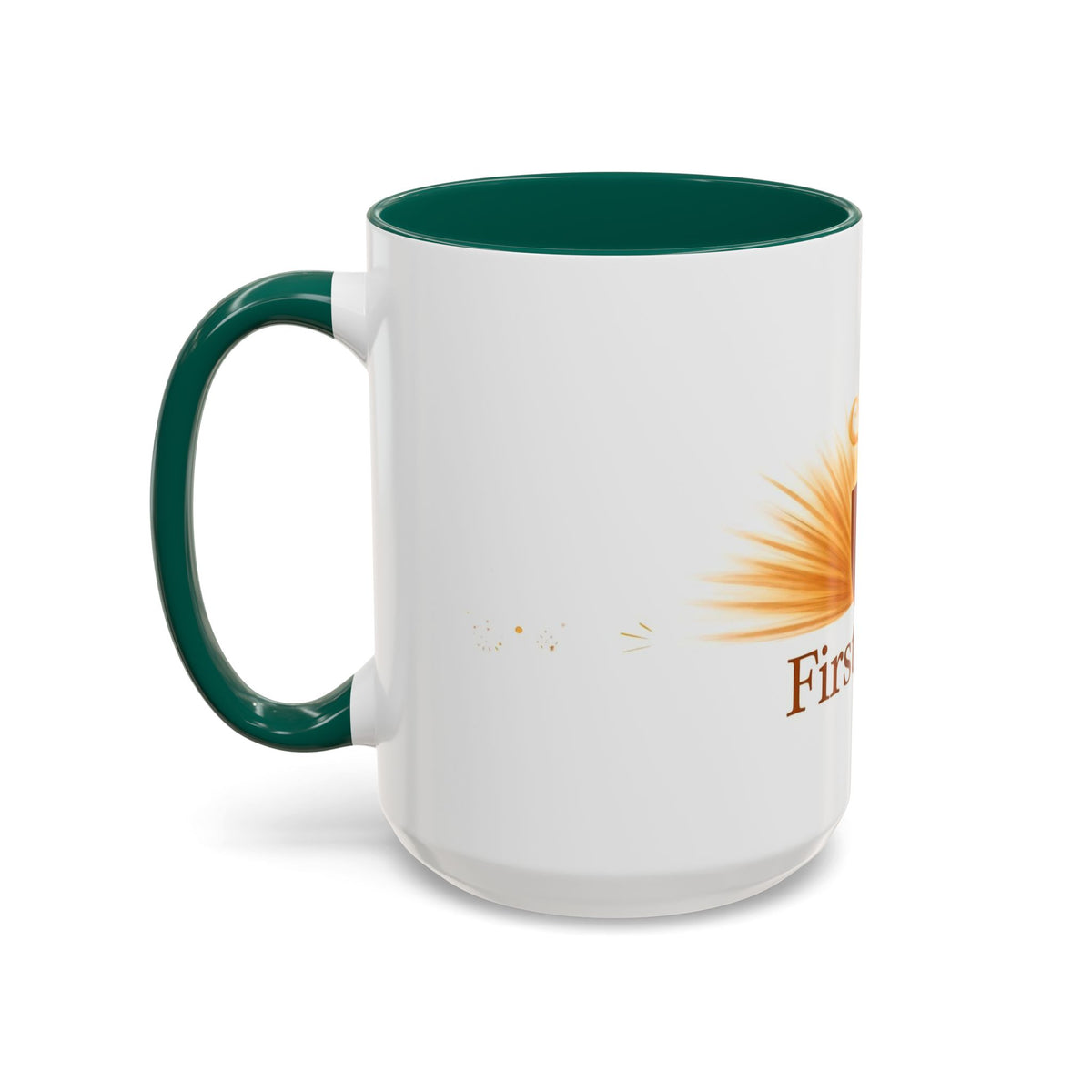 First Light color accent ceramic coffee mug — Amanda's Brew House