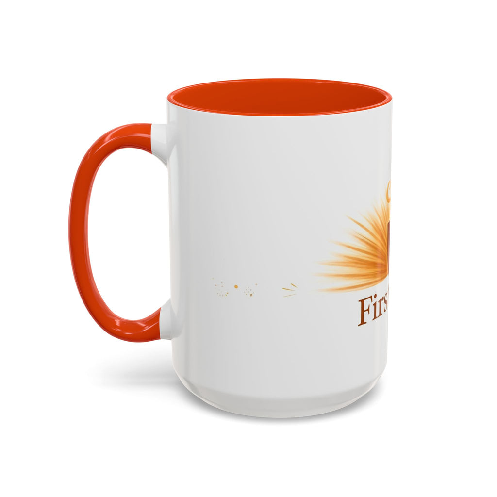 First Light color accent ceramic coffee mug — Amanda's Brew House