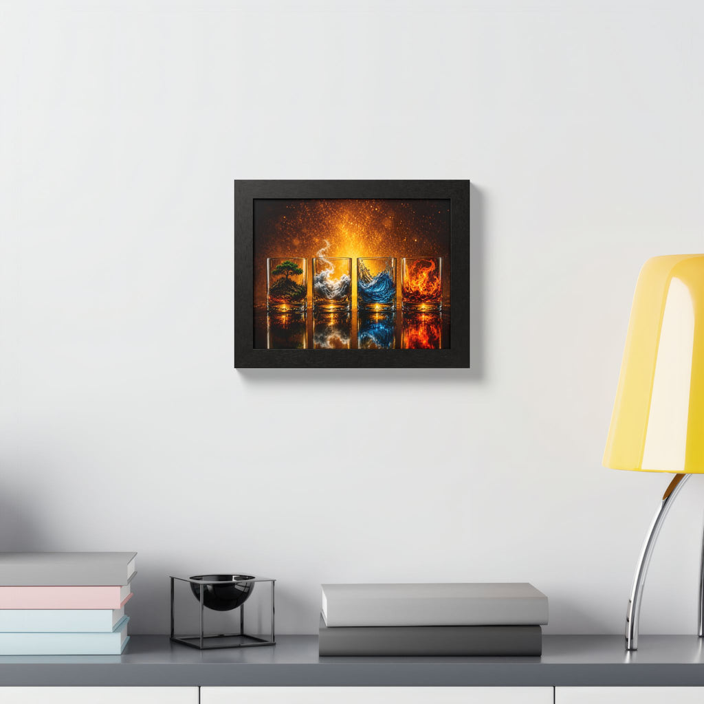 Cocktail & Spirits Glasses Framed Wall Art