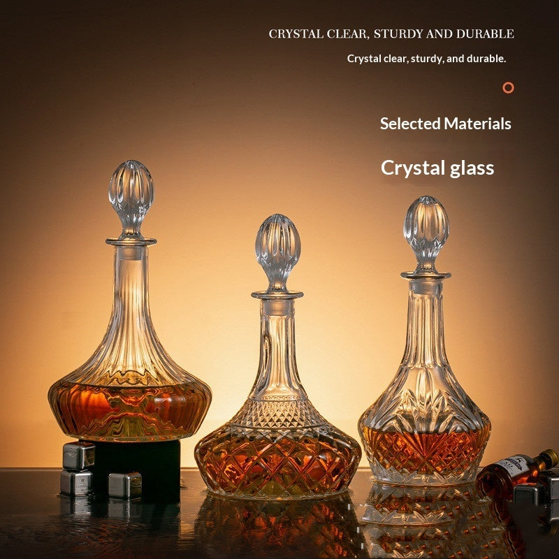 Crystal Glass Decanter & Wine Glass Set — product image from Amanda's Brew House