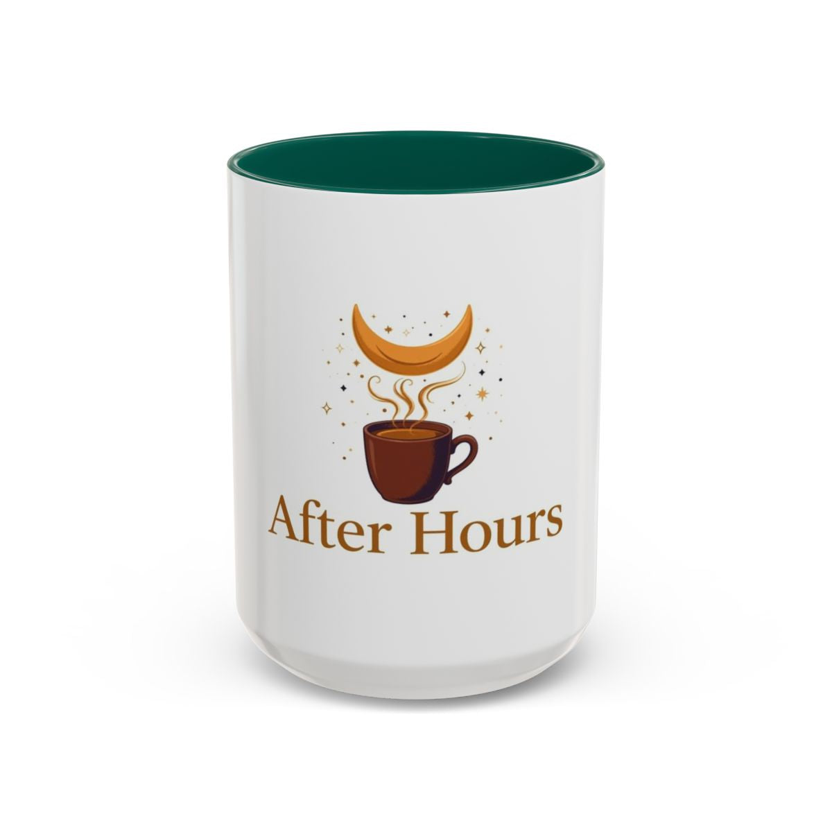 After Hours color accent ceramic coffee mug — Amanda’s Brew House