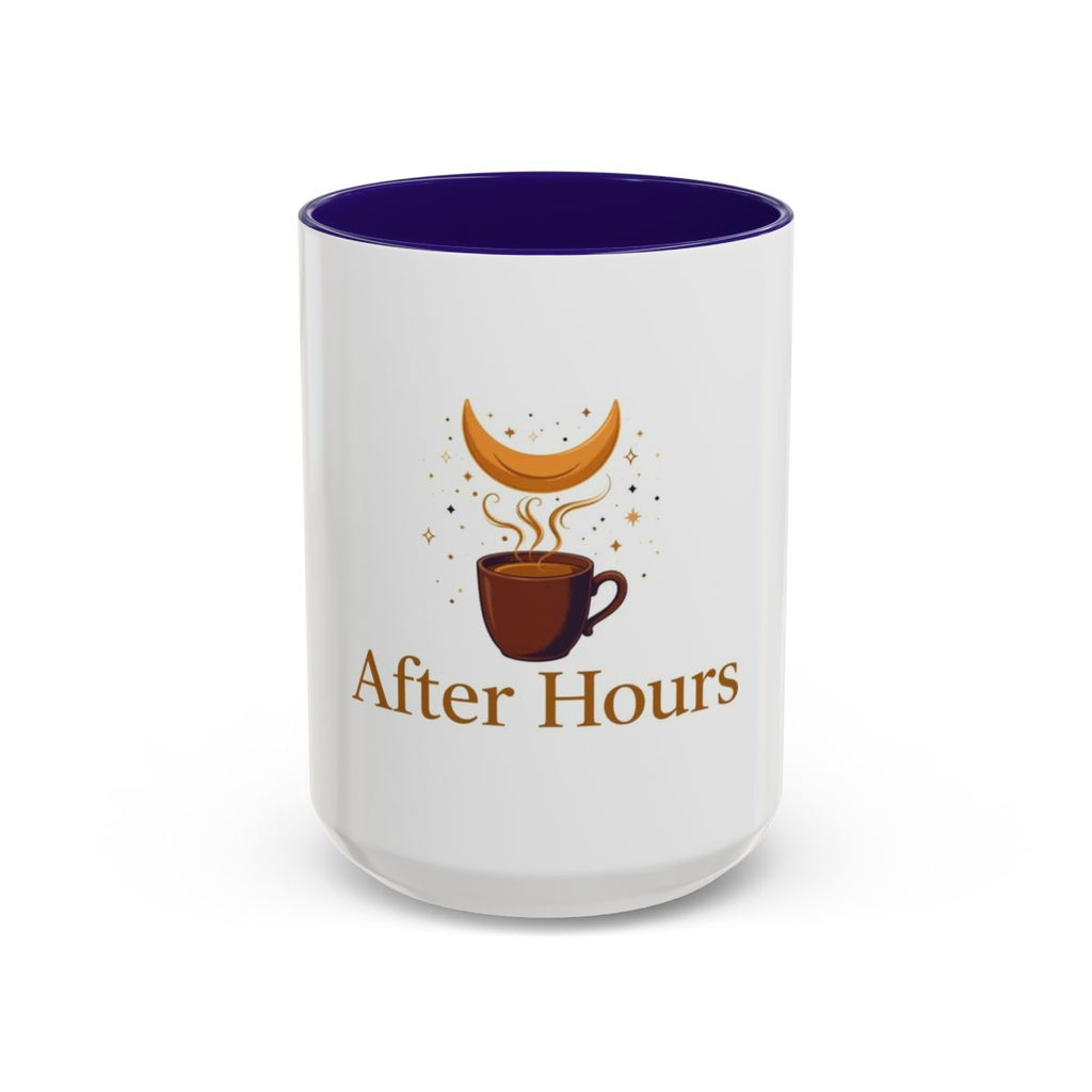 After Hours color accent ceramic coffee mug — Amanda’s Brew House