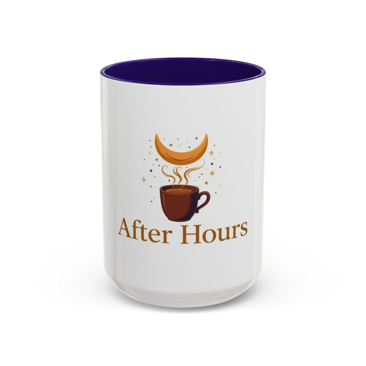 After Hours color accent ceramic coffee mug — Amanda’s Brew House