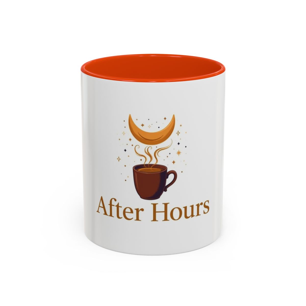 After Hours color accent ceramic coffee mug — Amanda’s Brew House
