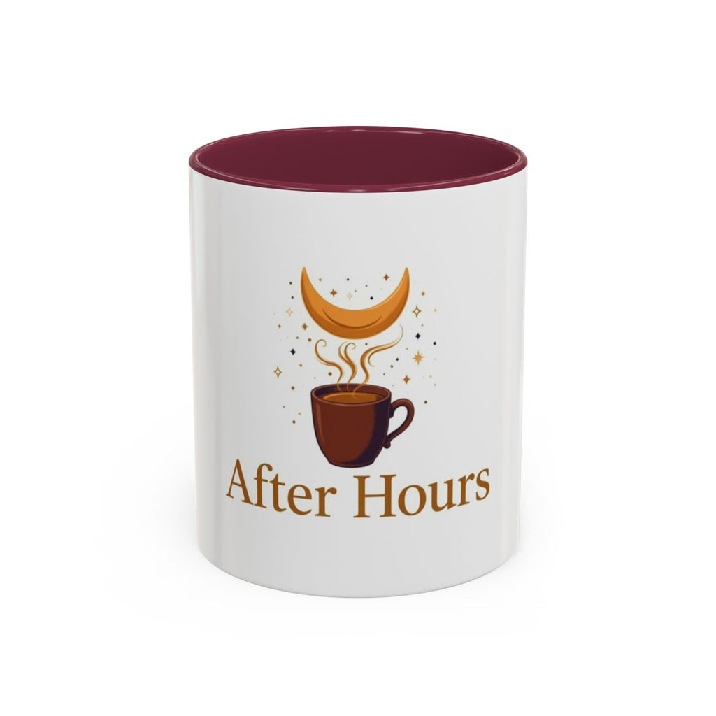 After Hours color accent ceramic coffee mug — Amanda’s Brew House