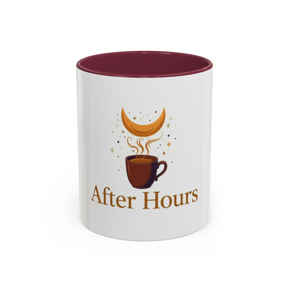 After Hours color accent ceramic coffee mug — Amanda’s Brew House