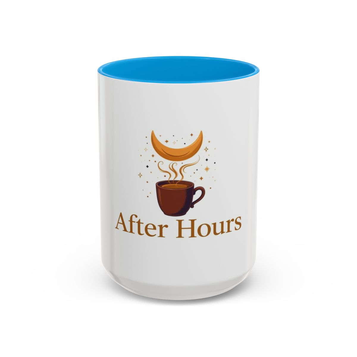 After Hours color accent ceramic coffee mug — Amanda’s Brew House