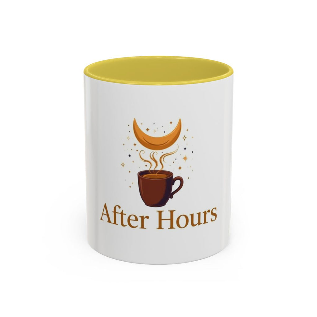 After Hours color accent ceramic coffee mug — Amanda’s Brew House