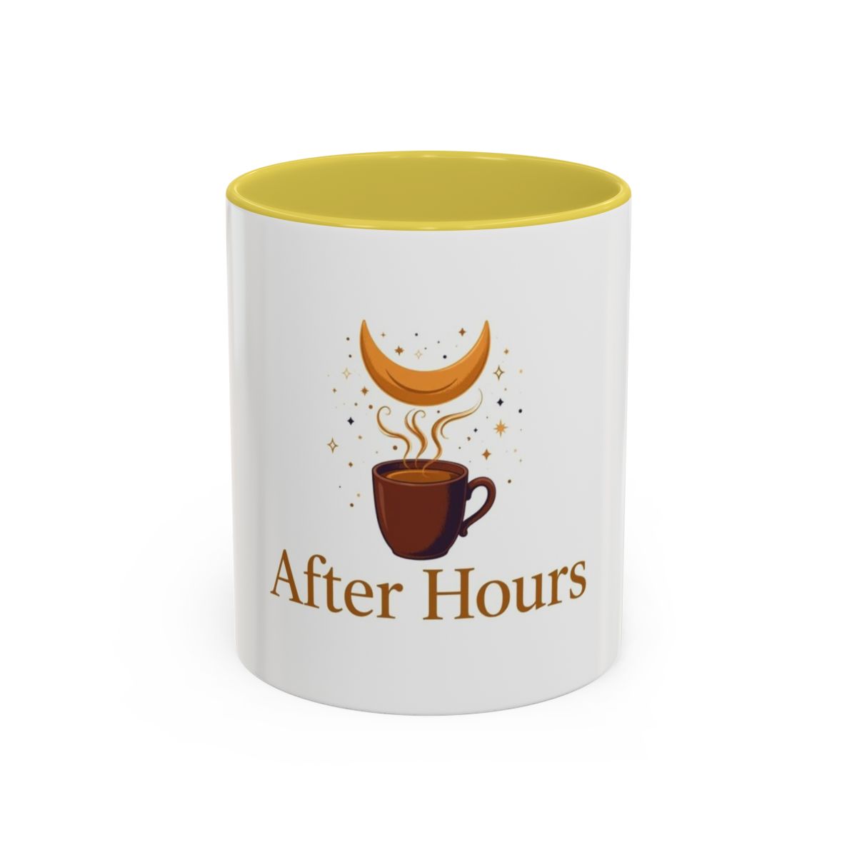 After Hours color accent ceramic coffee mug — Amanda’s Brew House
