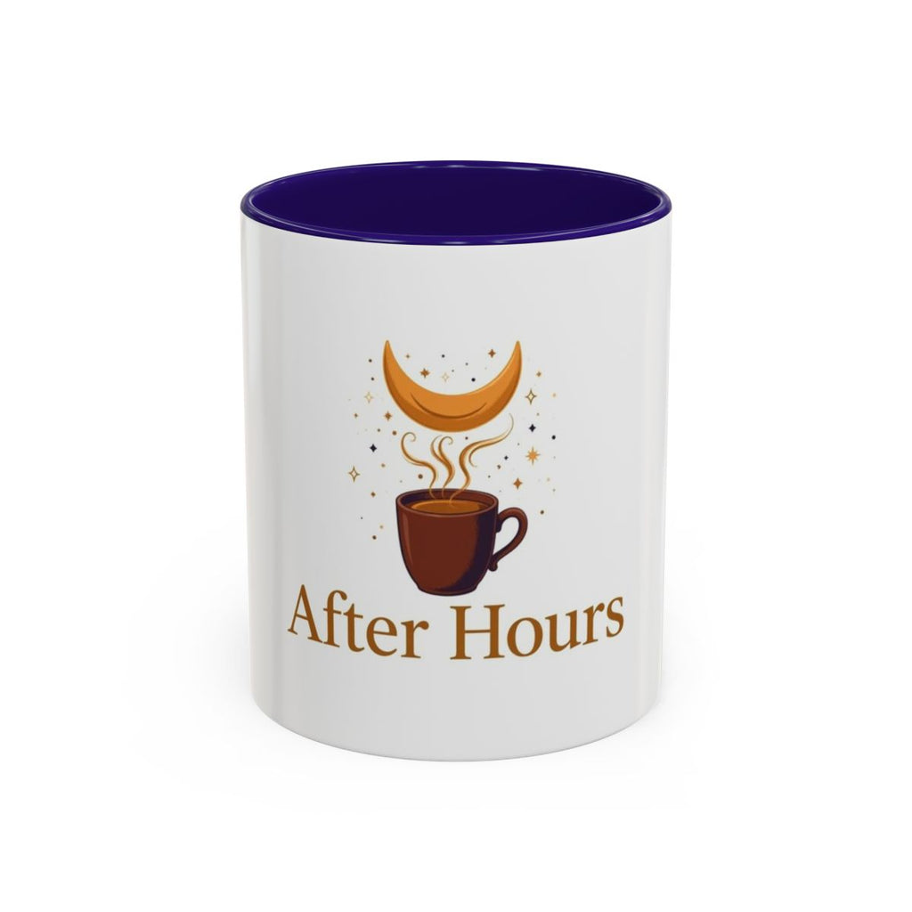 After Hours color accent ceramic coffee mug — Amanda’s Brew House